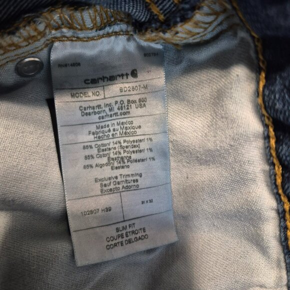 Carhartt Slim Fit Jeans Size 31" x 32" - Picture 13 of 15